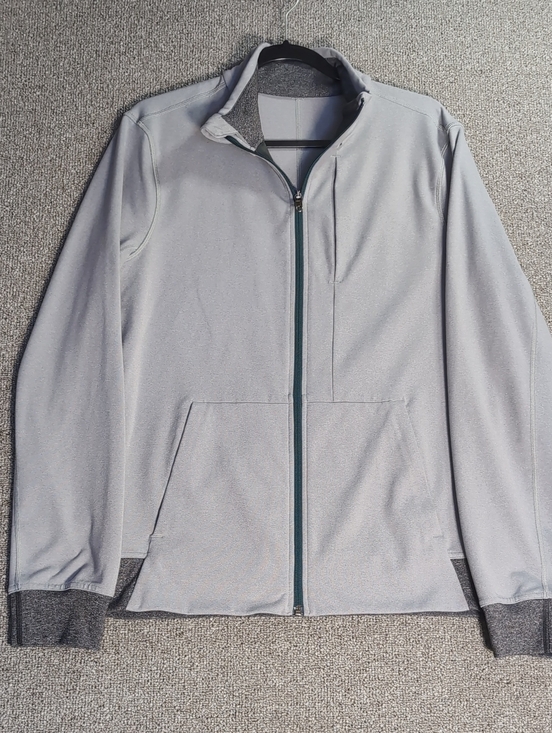 lululemon athletica Other - Lululemon Six Pack Jacket - Bomber/Track Jacket - Size Medium In Light Gray